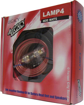 Legacy® LAMP4 1600 Watt 4 Gauge Amplifier Installation Kits