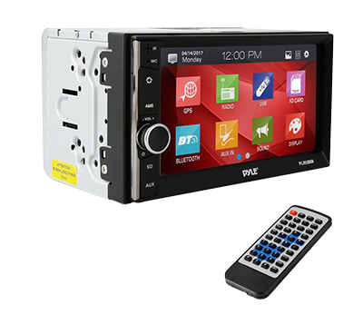 Pyle® PLRUB69 Double DIN Car Stereo with Bluetooth 6.5 inch Touch Screen