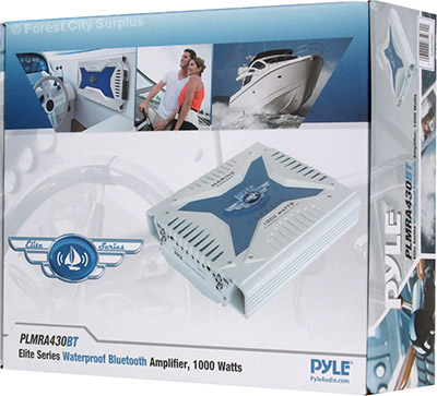 Pyle Canada Elite Series PLMRA430BT Waterproof Bluetooth Marine Amplifier