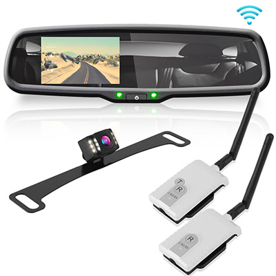 Pyle Canada  PLCM4590WIR Rearview Mirror Monitor and Backup Camera System