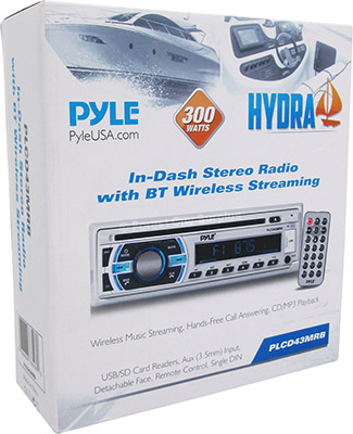 Pyle Hydra Series® PLCD43MRB In-Dash Bluetooth Marine Stereo