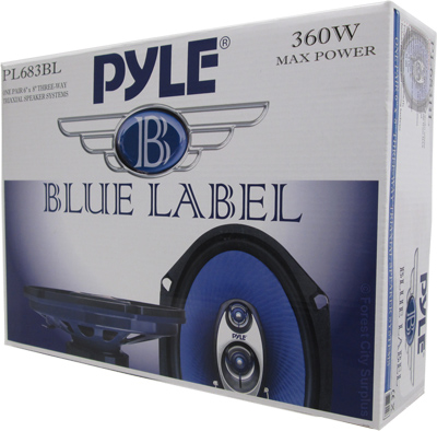 PL683BL Pyle® 6-Inch x 8-Inch Car Speakers