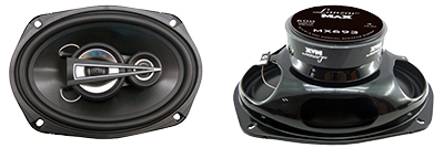 Lanzar® MX693 3 Way Triaxial 6x9 Car Speakers