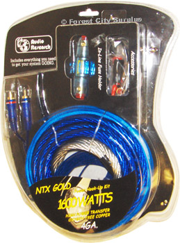 NTX Gold® 4 Gauge Car Amplifier Installation Kits