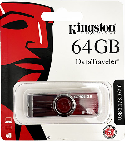 Kingston® DataTraveler™ DT101-G2 64GB USB Drive