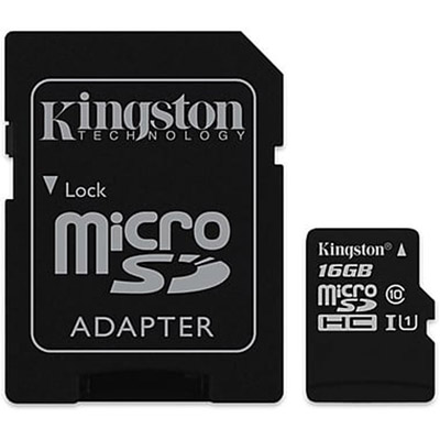 Kingston® 16 Gigabyte Micro SD Cards