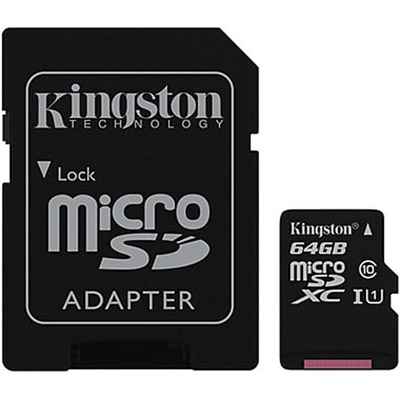 Kingston  64 Gigabyte Micro SD Cards