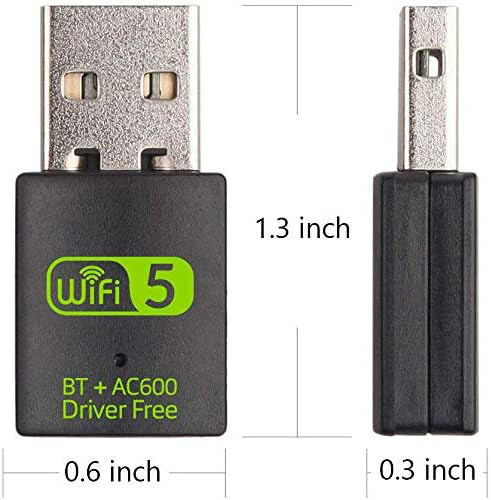 Dual Band Wi-Fi and Bluetooth USB Adapter
