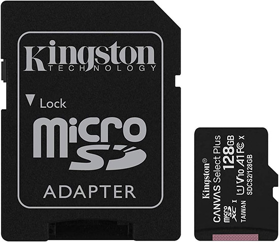 Kingston  128GB Mirco SD Cards