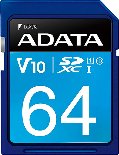 Adata® 64 Gigabyte Premier SD Card