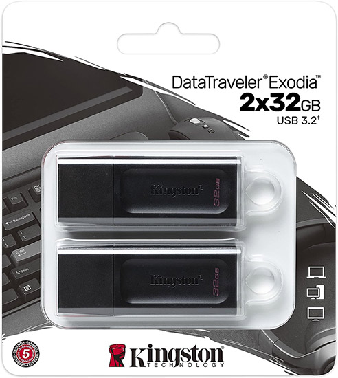 Kingston  DataTraveler  Exodia™ 32GB USB Drive 2-pack