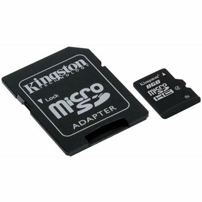 Kingston  8 Gigabyte Micro SD Cards