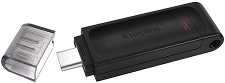 Kingston® DataTraveler® 70 32GB USB Drive Type-C