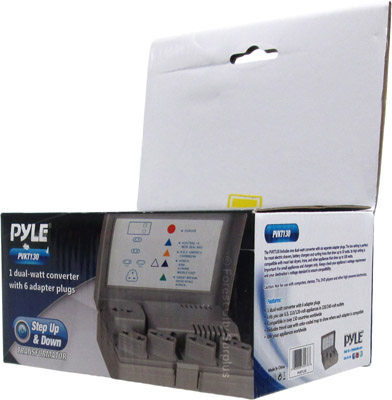 Pyle® PVKT130 120 to 220 Volt Travel Voltage Converter Transformer Kits 