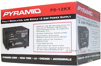Pyramid Canada  PS12KX Regulated 12 Volt 12 Amp Power Supply