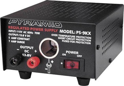 PS9KX - Pyramid® Regulated 12 Volt, 5 Amp Power Supplies