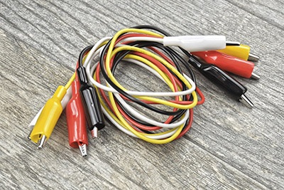 Electrical Test Leads with Alligator Clip Ends