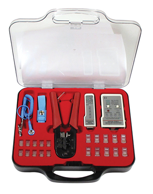 25-Piece Telephone and Computer Networking Cable Repair Kit