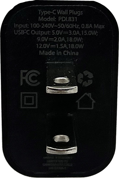 PDI Accessories  USB-C 18W Wall Charger