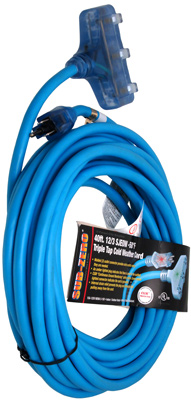 Sub-Zero® 40-Foot 12 Gauge Extension Cords with Three Input Plugs