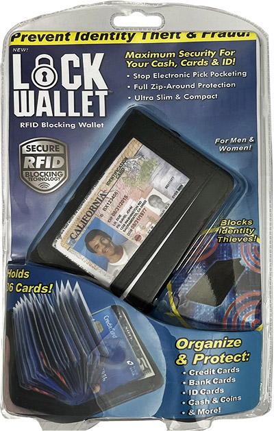 RFID Blocking Lock Wallet