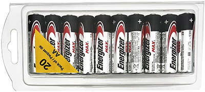 20 Pack of Energizer® AA Batteries