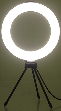 6" LED Ring Fill Light with tripod