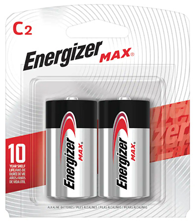 Energizer Max  2 Pack of C Batteries
