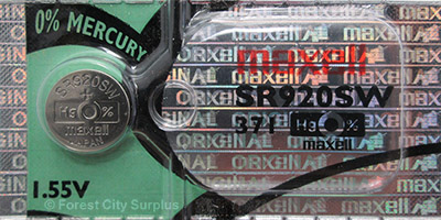 Maxell  SR920SW Mercury-Free Silver Oxide Cell Batteries