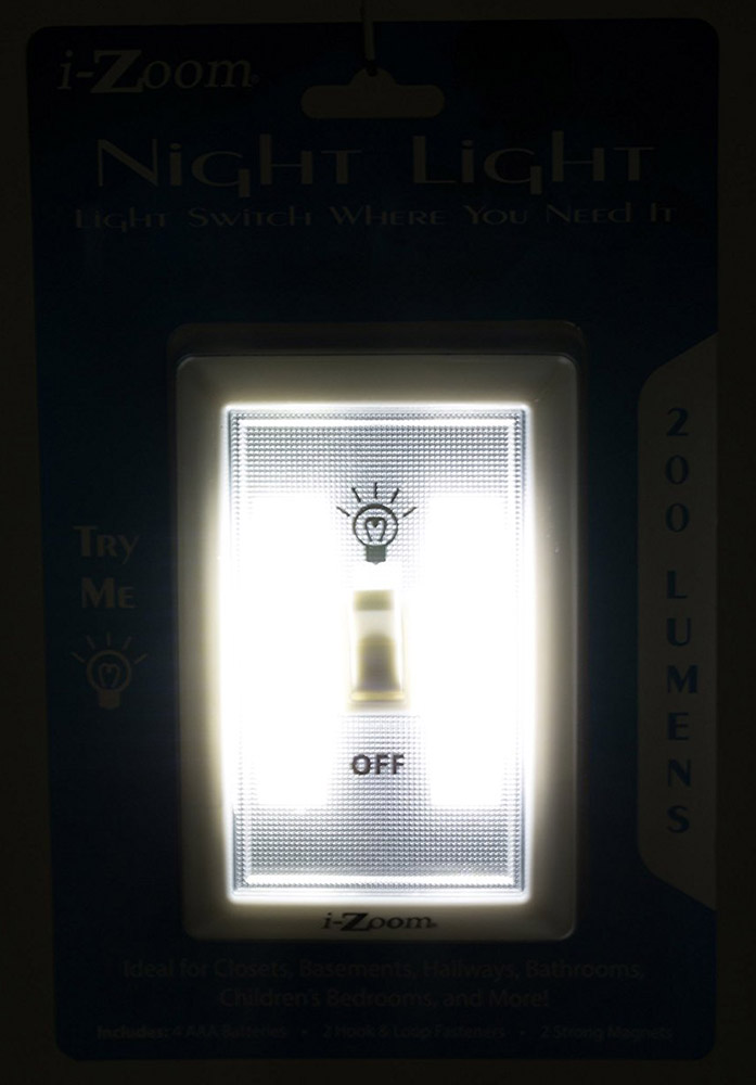i-Zoom  200 Lumen LED Light Switch Light