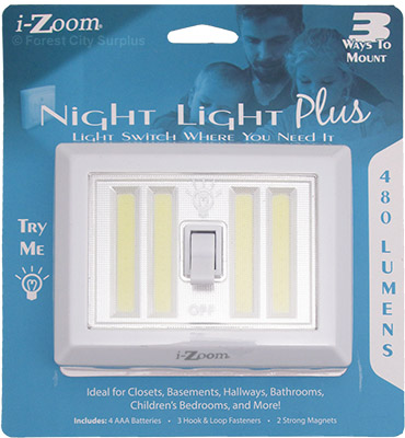 i-Zoom  480 Lumens Night Light Plus