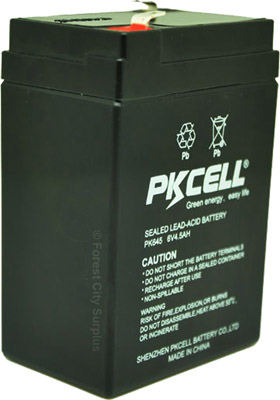PKCELL® 6V/4.5AH Rechargeable Sealed Lead Acid Batteries