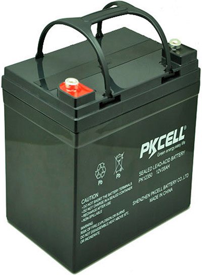 PKCELL® 12V/35AH Rechargeable Sealed Lead Acid Batteries