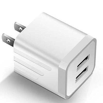 2.1A Dual USB Port Wall Charger Power Adapter