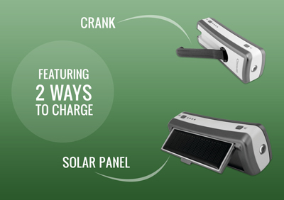 Coghlan's® Crank and Solar-Powered Portable Cell Phone Chargers