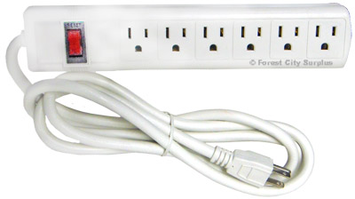 6-Outlet Surge Protector Power Bars