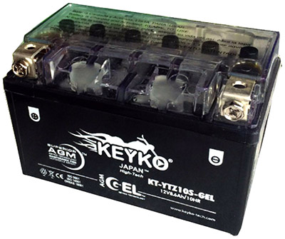 KEYKO® KT-YTZ10S-GEL 12V/8.6AH Rechargeable Sealed Lead Acid Batteries
