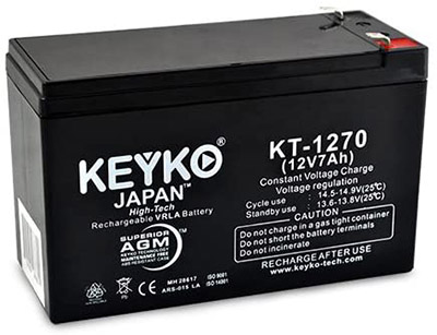 KEYKO® KT-1270 12V/7AH Rechargeable Lead Acid Battery