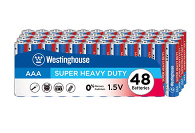 48 Pack Westinghouse® AAA Super-Heavy-duty Batteries