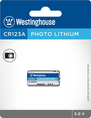 Westinghouse  CR123A Lithium Cell Batteries