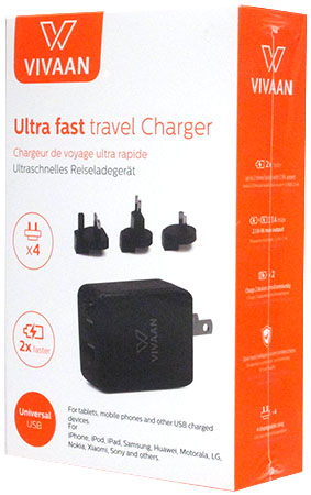 Vivaan  Ultra Fast Travel Charger Power Adapter