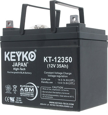 KEYKO® KT-12350 12V/35AH Rechargeable Sealed Lead Acid Batteries