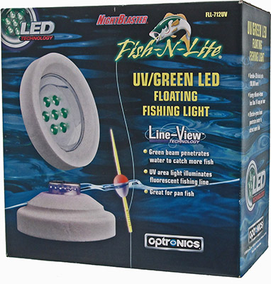 NightBlaster  Fish-N-Lite  UV/Green LED Floating Fishing Attracting Light