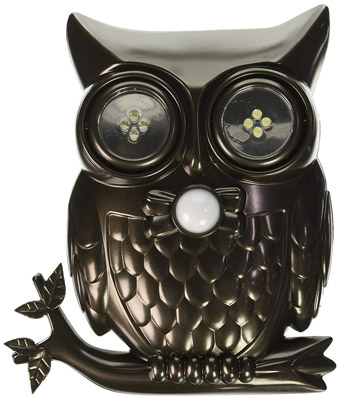 Ideaworks  Decorative LED Motion Sensor Hooting Owl Light