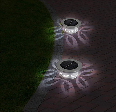 Ideaworks® Decorative Outdoor Solar-powered Cast Lights