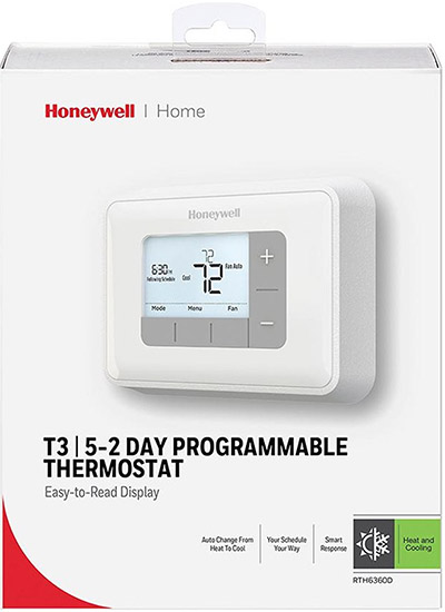 Honeywell® T3 5-2 Day Programmable Thermostat