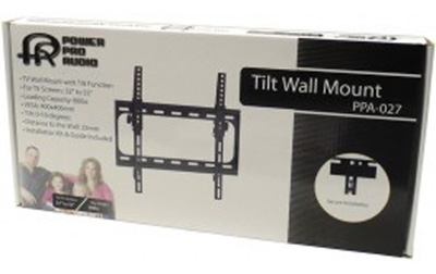 Power Pro Audio  PPA-027B 32-inch to 55-inch Tilting TV Wall Mount