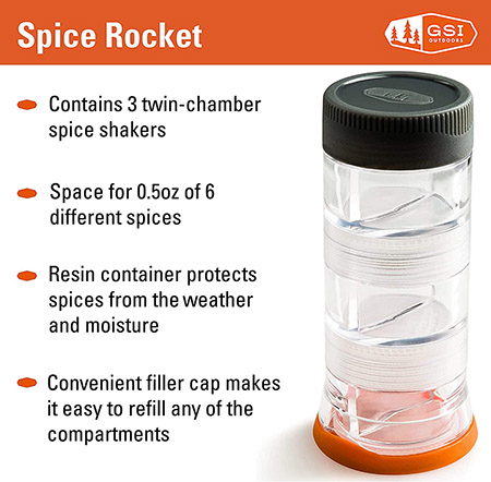 GSI Outdoors  3 Level Spice Rocket Shakers