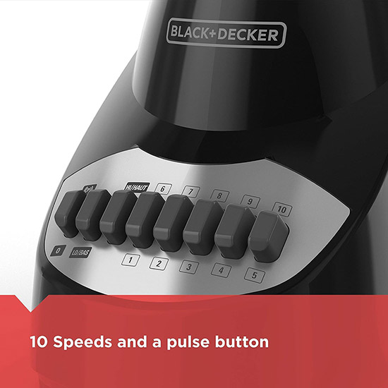 Black+Decker 550 Watt 10-Speed Countertop Blender