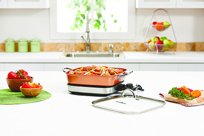 Copper Chef™ 12-Inch Removable Electric Skillets